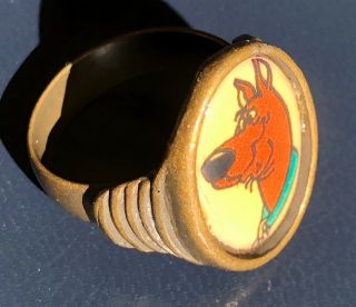 Vintage 70’s Brass Finish Scooby Doo Ring - Adjustable - Wonderful