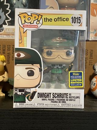 Funko Pop Dwight Schrute Recyclops V2 The Office Sdcc 2020 Exclusive