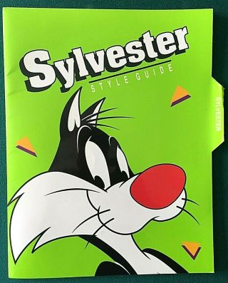 Sylvester Warner Bros 1992 Style Guide Complete Colorful Wild Looney Tunes.
