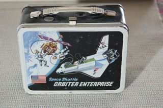 Space Shuttle Enterprise Metal Lunch Box With Thermos
