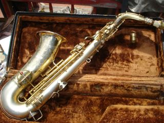 Vintage Cg Conn 1914 Saxophone A Alto L Low Pitch M180869 With Hard Case
