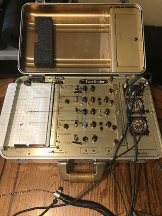 Vintage Lafayette Polygraph Lie Detector Test Scribe Machine The Fact Finder