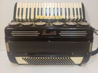 Vintage Scandalli 120 Bass Piano Accordion - Made In Italy