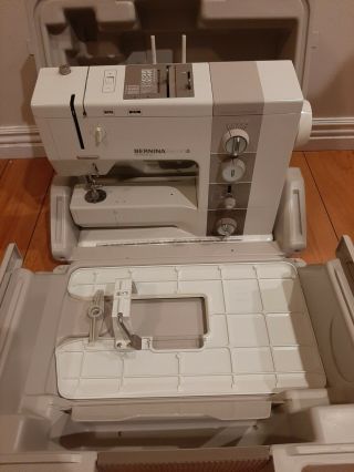 Bernina Record Model 930 Sewing Machine,  Travel Case And Pedal Vintage.