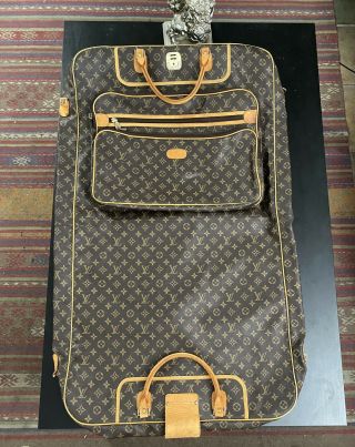 Louis Vuitton Vintage Folding Garment Bag Monogram Canvas Luggage