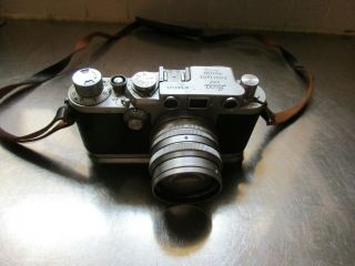 Vintage Leica Camera D.  R.  P.  Ernst Leitz Wetzlar DRP No.  583323 35mm 2