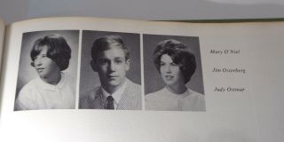 Vintage 1965 Ann Arbor High School Omega Yearbook W/ Iggy Pop & Others
