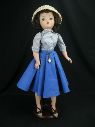 Vintage 1957 Madame Alexander Cissy Doll Outfit Blue Dress