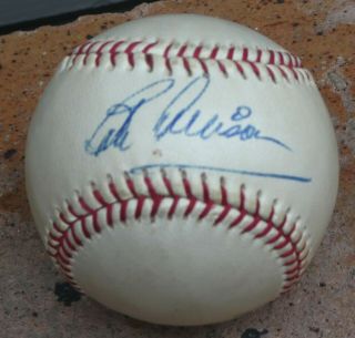 Vintage ' 60s BOB ALLISON signed Wilson Harmon Killebrew Baseball Minnesota Twins 3