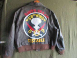 Wwii Style A - 2 Painted Flight Jacket Atomic Bomber Dave 