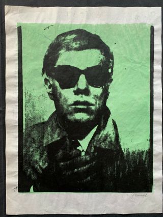Silkscreen On Paper From The 1960s Signed Andy Warhol - Self Portrait