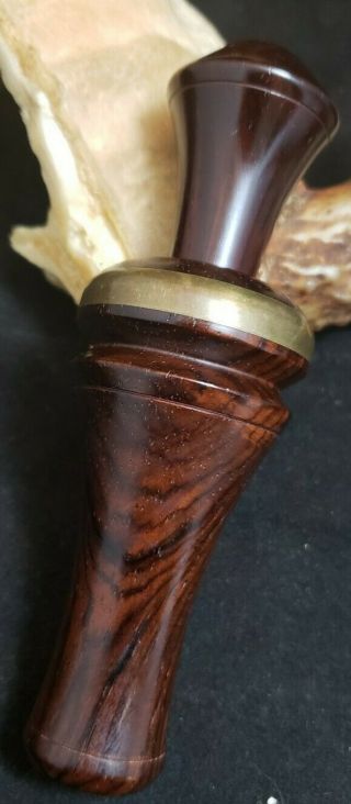 Vintage Buddy Duke Cocabola Banded Duck Call