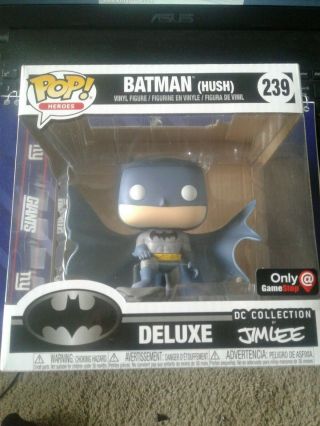 Funko Pop Deluxe Batman Hush 239 Dc Jim Lee Gamestop Exclusive Minor Box Damage