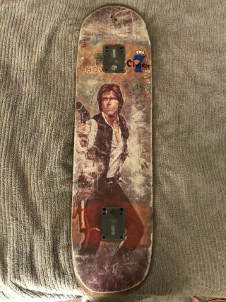Vintage 1993 Plan B Rick Howard Star Wars Han Solo Slick Skateboard