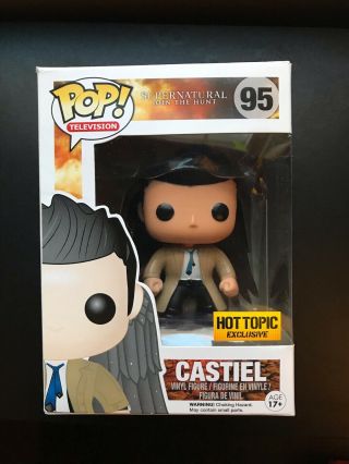 Funko Pop Television Supernatural Castiel With Wings 95 Hot Topic Exclusive