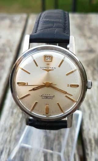 Longines vintage Conquest gents watch 1961 REF 9024 - 4,  Automatic Cal 291 2