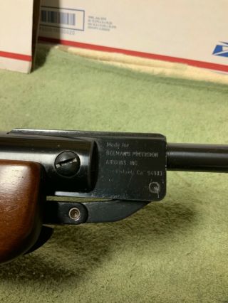 Vintage Rare Beeman Marked Weihrauch Model 35.  22 Cal Air Rifle