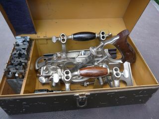 Vintage Stanley No 55 Combination Plane W 55 Cutters And Box - Sweethearth.  Vgc