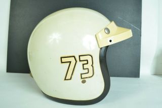 Vintage Bell Open Face Motorcycle Helmet with Visor and Shield 1968 2