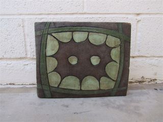 Rare Vintage Large Abstract Tile by Stan Bitters Voulkos Haskin Eames 2