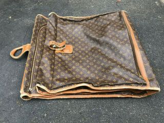 Louis Vuitton Vintage Folding Garment Suit Bag Monogram Luggage