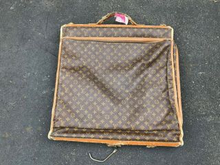 Louis Vuitton Vintage Folding Garment Suit Bag Monogram Luggage 2