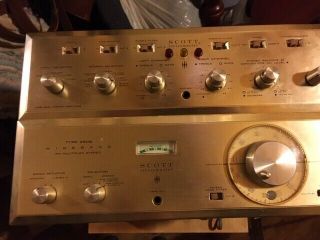 Vintage Stereo Hh Scott 350b Stereo Fm Mpx Tuner With 299c Amplifier