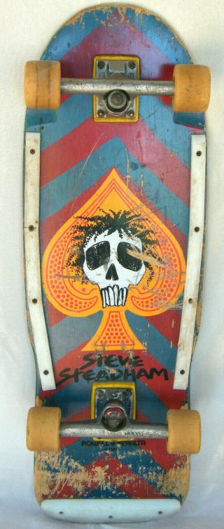 Vintage 1985 Powell Peralta Steve Steadham Complete Skateboard Indy 