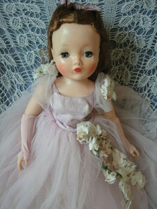 Vintage 20 " Alexander Cissy Belle Of The Ball Doll In Outfit Vgc