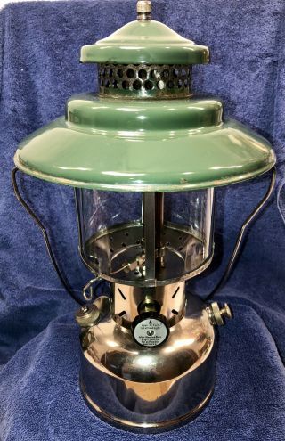 Vintage Coleman 2 - Mantle " Big Hat " Lantern Model 228b Dated Feb 1941 - Restored