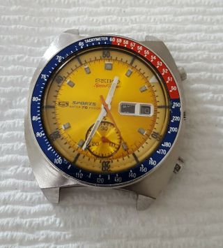 Vintage Seiko 5 Sports 6139 - 6000 Speedtimer Chrono Automatic Mens Watch