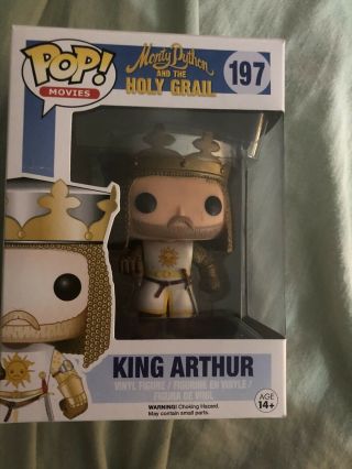 Funko Pop Monty Python Holy Grail King Arthur 197 - Vaulted