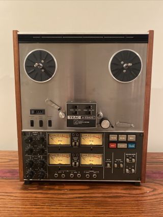 Teac A - 3340s Vintage Reel - To - Reel Stereo Tape Deck.  Well Belts.