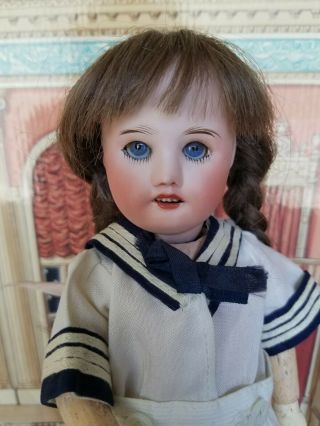 Antique Bleuette Doll Sfbj 60 8/0 Size 1 Head With G.  L Marin Outfit