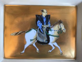 Collectible Vintage Hermes Cigar Ashtray Made Out Of Porcelain