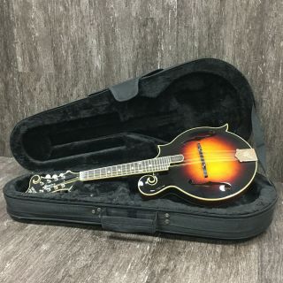 The Loar Lm - 500 - Vs F - Style Mandolin Vintage Sunburst W Gator Molded Case
