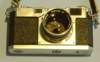 Vintage Nikon S2 35mm Slr Film Camera With Lenses,  Viewfinder,  Filters,  And Bag