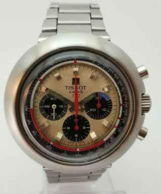 Tissot T12 Chronograph Stanless Steel Cal.  Lemania 873 By Omega 861