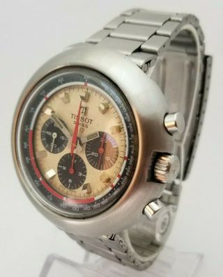 TISSOT T12 CHRONOGRAPH STANLESS STEEL CAL.  LEMANIA 873 BY OMEGA 861 2