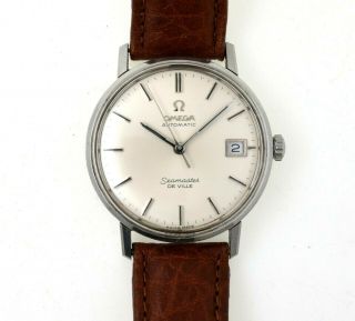 Mens Vintage Omega Seamaster Deville Automatic Steel Wrist Watch