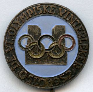 Norway Winter Olympic Games 1952 Official Pin Badge
