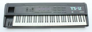 Vintage Ensoniq Ts 12 Transwave Synthesizer Keyboard Synth 76 Key W Case Ts12