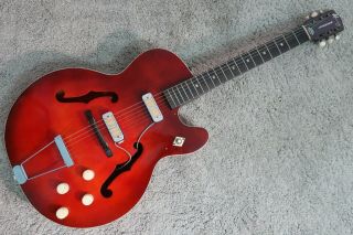 Vintage 1960s Harmony Rocket H - 54 Guitar 2 Dearmond Pickups Good Shape