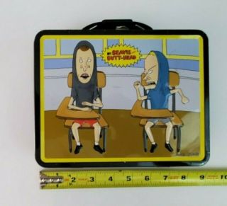2011 Beavis And Butt - Head Metal Lunch Box Mtv Tin Box Co Cornholio Tv Cartoon