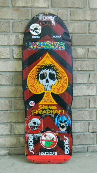 1985 Powell Peralta Steve Steadham Skateboard,  Vintage,  As - Is
