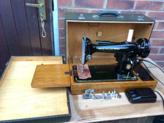 Centennial Vintage Singer 201,  201k Electric Sewing Machine For Leather