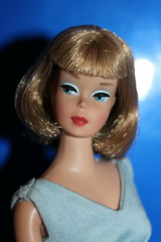 Vintage Barbie OOAK American Girl with Silver Blonde Hair Straight Legs 2