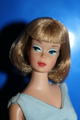 Vintage Barbie OOAK American Girl with Silver Blonde Hair Straight Legs 3