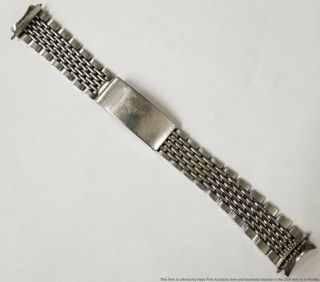 Heuer Vintage Steel Bracelet For Autavia Chronograph Watch To Fix 20mm