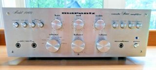 Vintage Silver Faced Marantz 1060 Stereo Integrated Amplifier Awesome